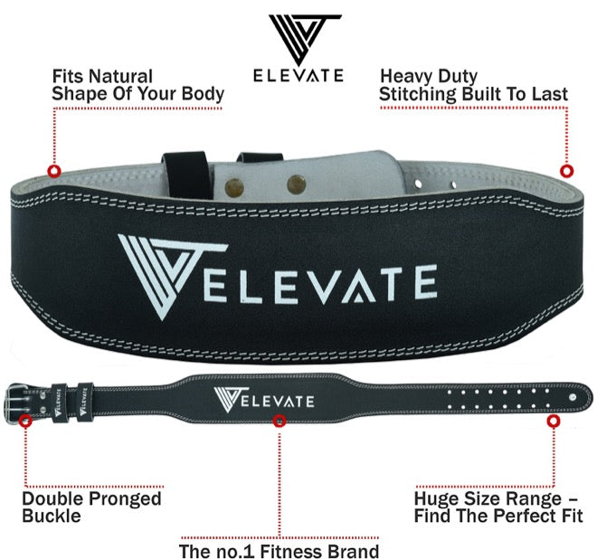 Leather Gym Belt - Elevate Equipment