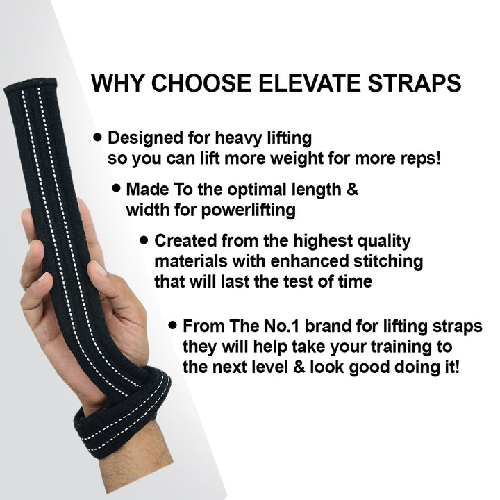 Powerlifting Gym Straps Ideal For Deadlifts & Strongman Training