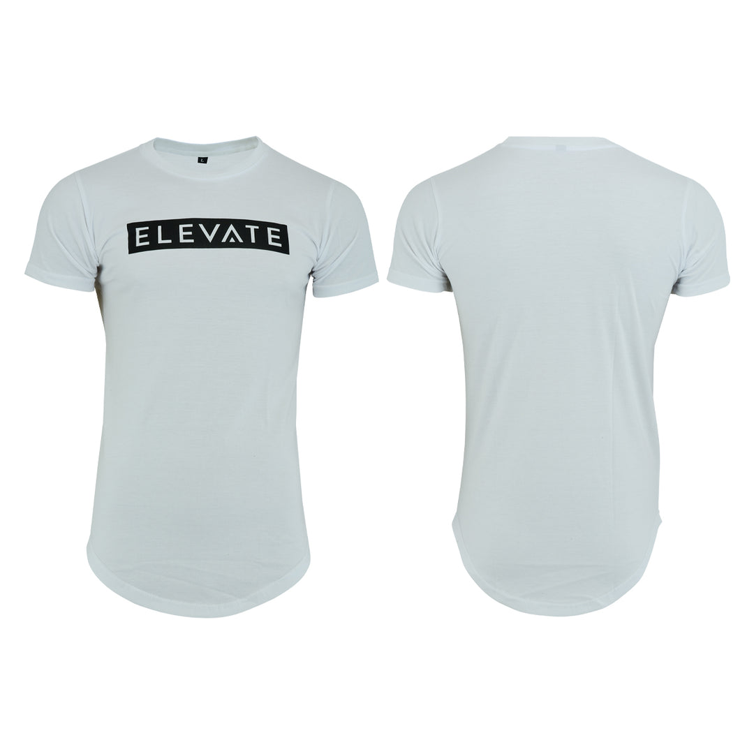 Elevate Gym T-Shirt (Large box) White - Mens