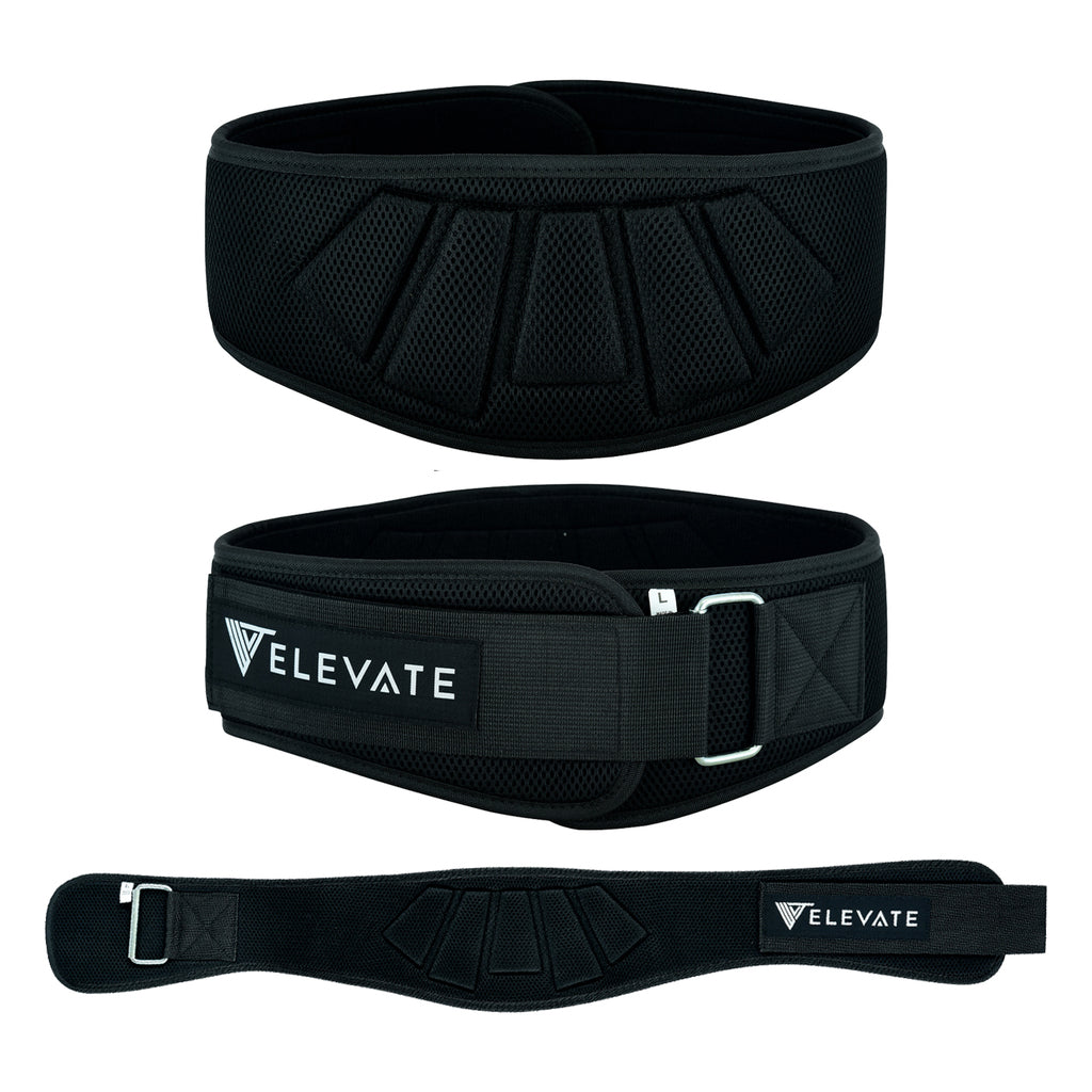 6" Neoprene Belt Free Wrist Straps - Black - Elevate Equipment