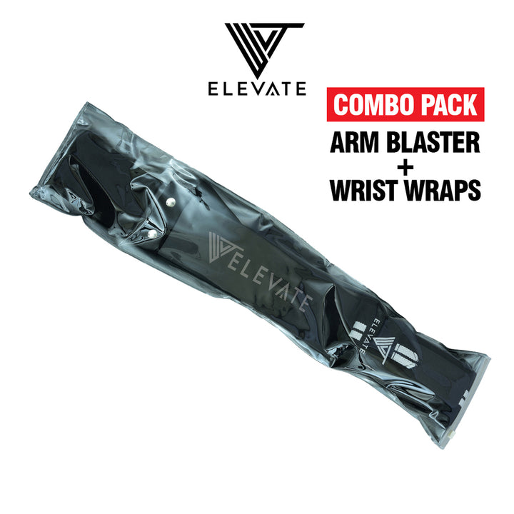 Arm Blaster + Free Wrist Wraps - White - Elevate Equipment