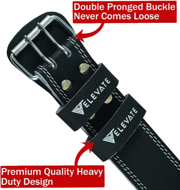 Leather Weight Lifting Belt Premium 4