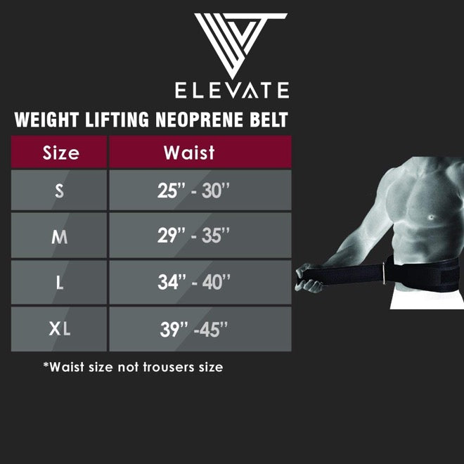 Neoprene Weight Lifting Belt - Elevate Equipment