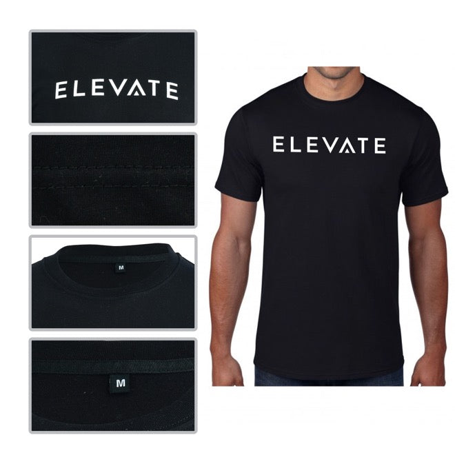 Large Logo T Shirt - Black - Elevate Equipment