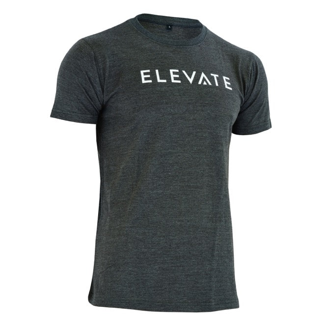 Large Logo T Shirt - Charcoal - Elevate Equipment