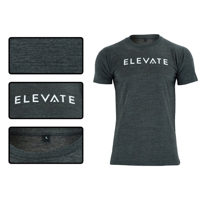 Large Logo T Shirt - Charcoal - Elevate Equipment