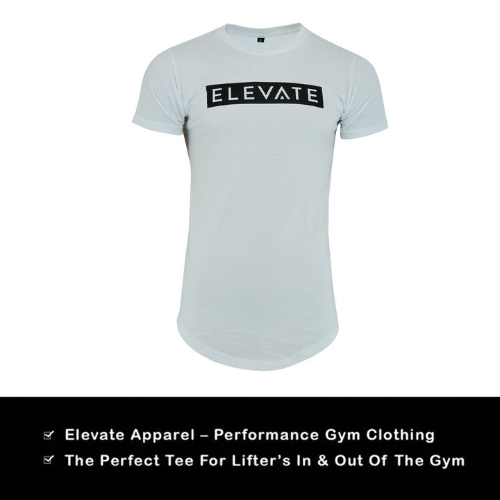Elevate Gym T-Shirt (Large box) White - Mens